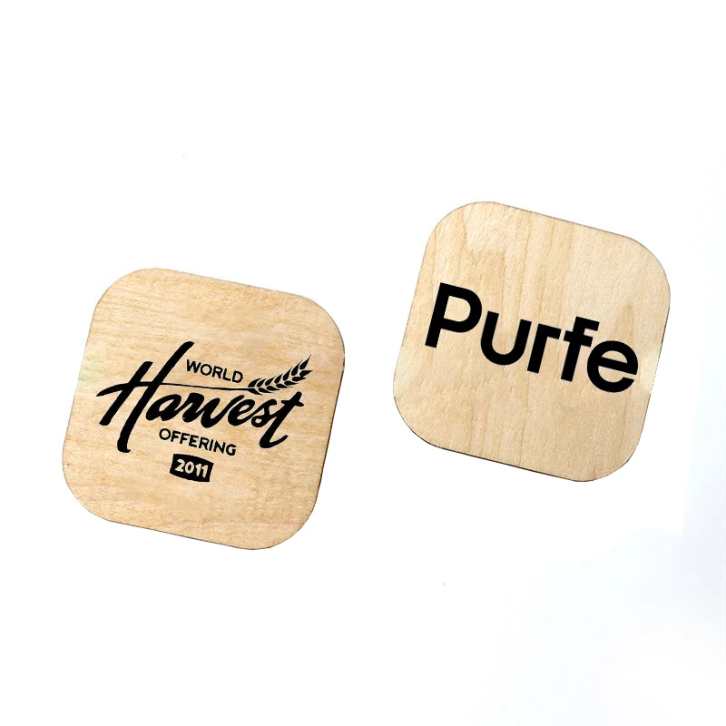 Wooden Magnetic Refrigerator Sticker 1