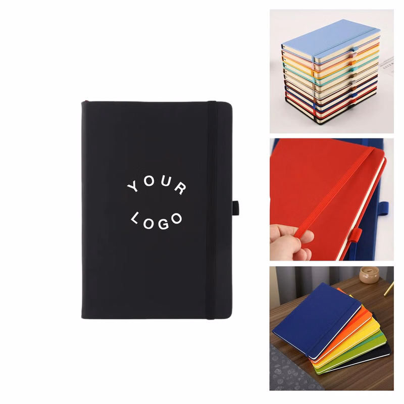 PU Journal Notebook With Pen And Strap Closure