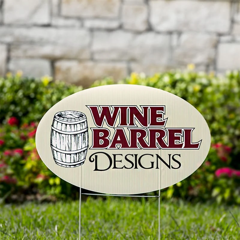 Oval Yard Signs 1