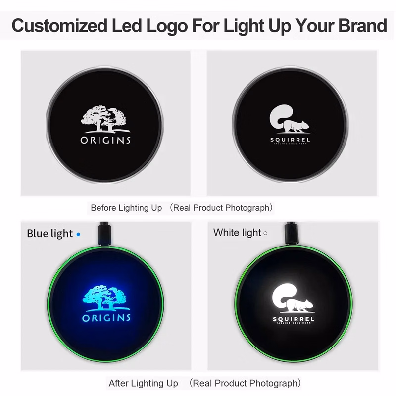 Hot Selling 15W Wireless Charger Light-up Your Brand