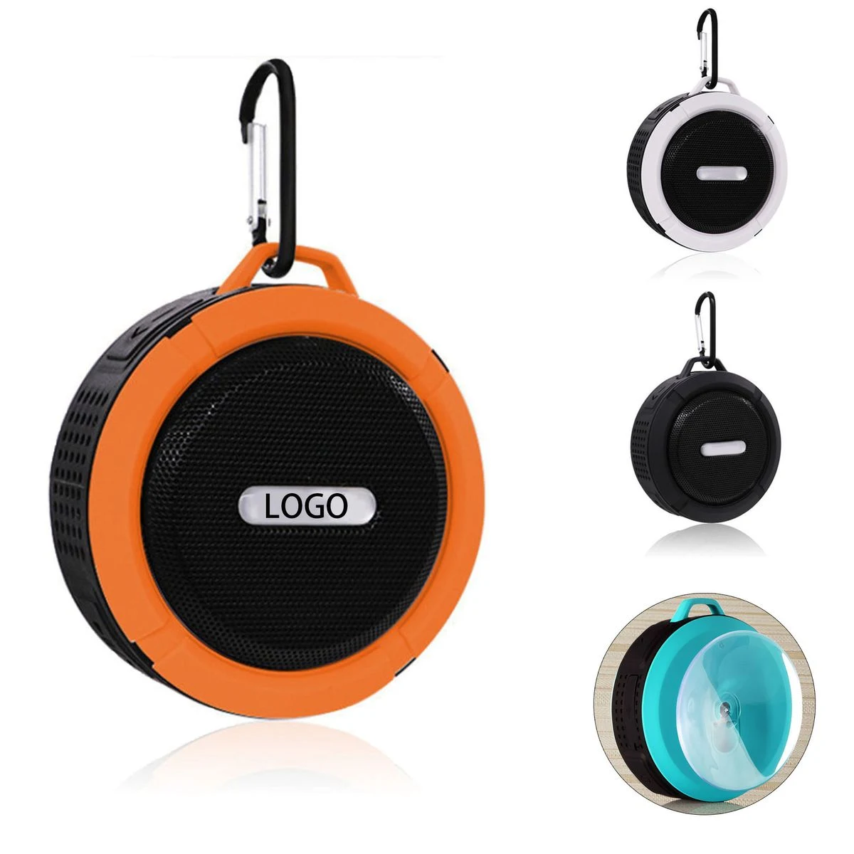 Waterproof Speaker with Suction Cup & Sling 1