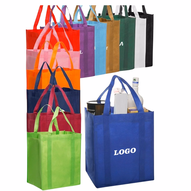 Non-Woven Shopping Tote Grocery Bag (13"L x 10"W x 15"H