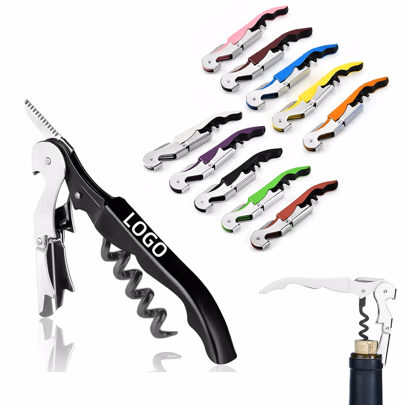 MOQ Corkscrew Wine Opener Stainless Steel Fold