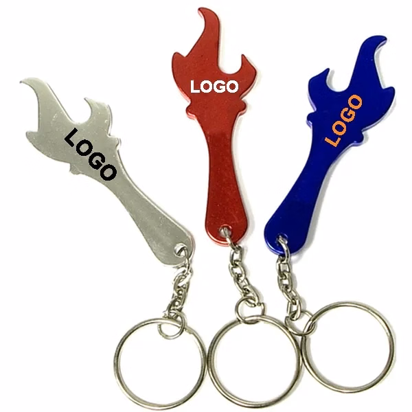 Torch Shape Bottle Opener Keychain