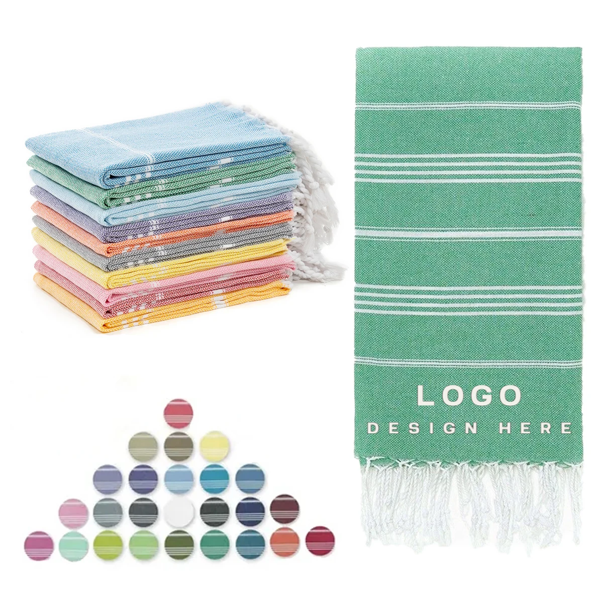 MOQ50 Turkish Beach Towel 1