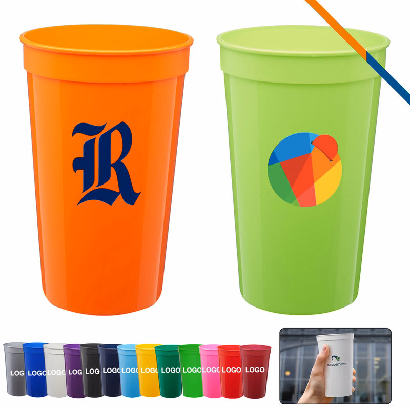 Domipo Plastic Stadium Cup - 22 OZ.