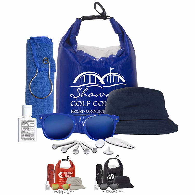 "FAIRWAY GOLF KIT" 13 Piece Golf Kit in Deluxe Dry Bag