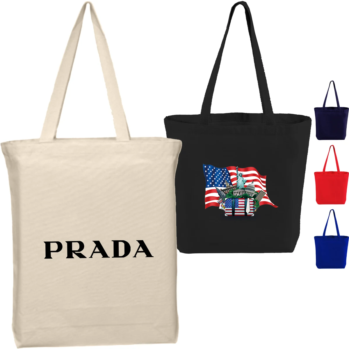 12 Oz. Heavyweight Cotton Canvas Tote Bag W/ Gusset (15" X 16" X 3") 1