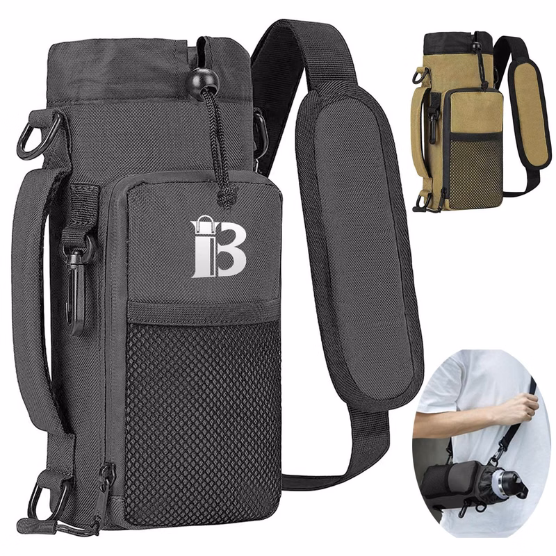 Adjustable Shoulder Strap Crossbody Water Bottle Bag