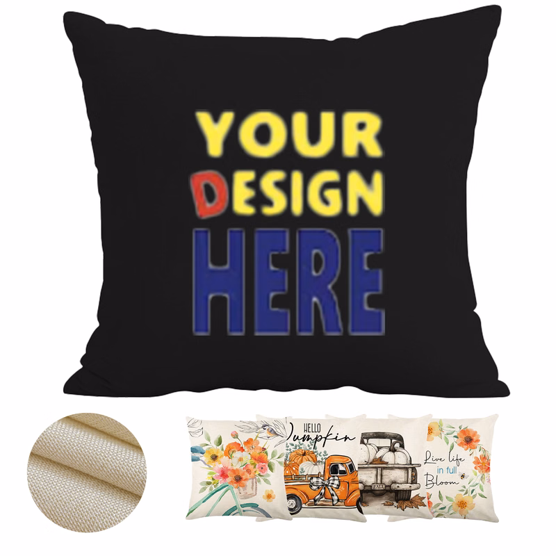 Promotional Linen Throw Pillow Case