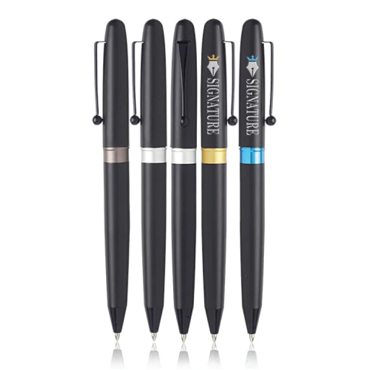 Sleek Aluminum Pen with Rubber Coating 1