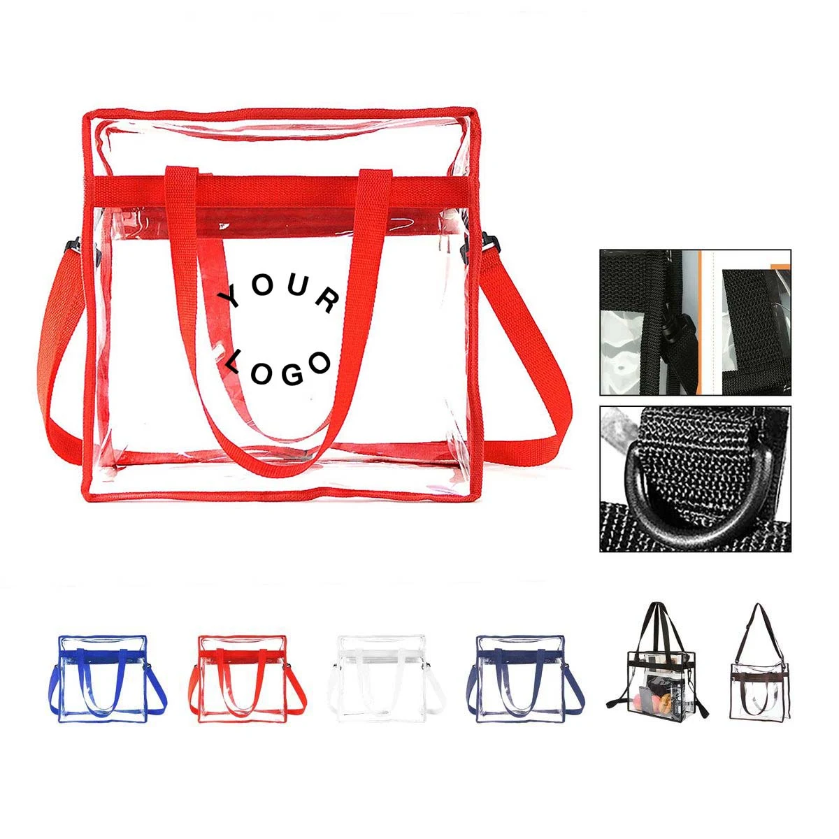 Clear PVC Tote Bag for Stadium Events 1