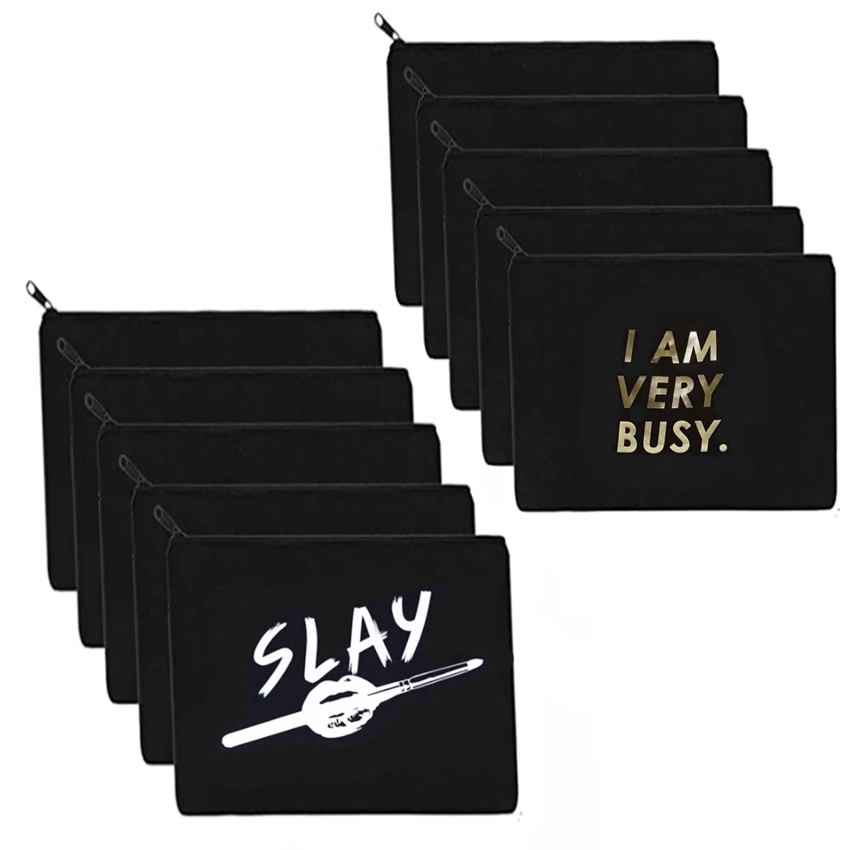 Cosmetic Canvas Zipper Bag 1