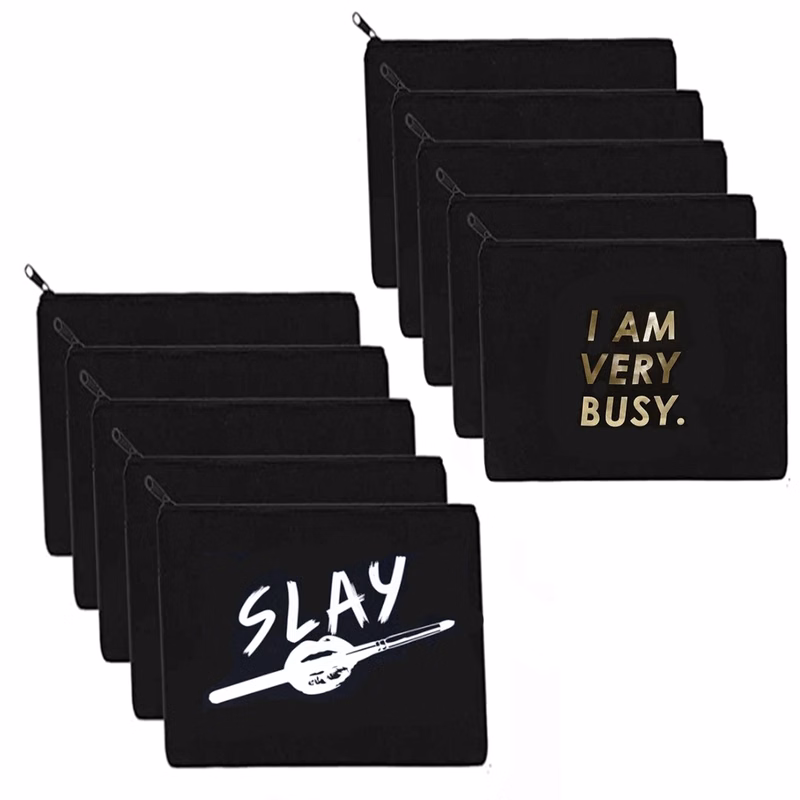 Cosmetic Canvas Zipper Bag