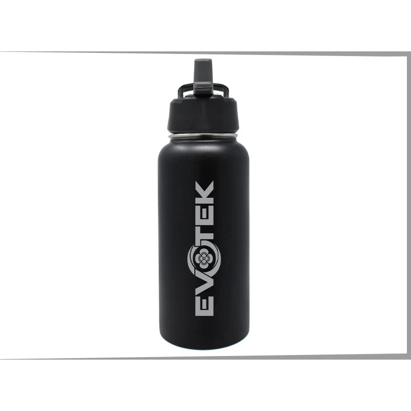 32oz. Lg. Mouth Thermal Canteen w/Pop-up Straw Lid, custom water bottle with logo imprint 1