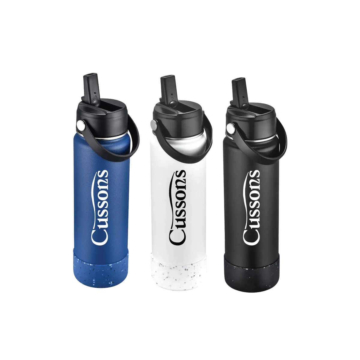 27oz Vacuum Water Bottle w/ Silicone Bottom, custom water bottle with logo imprint 1