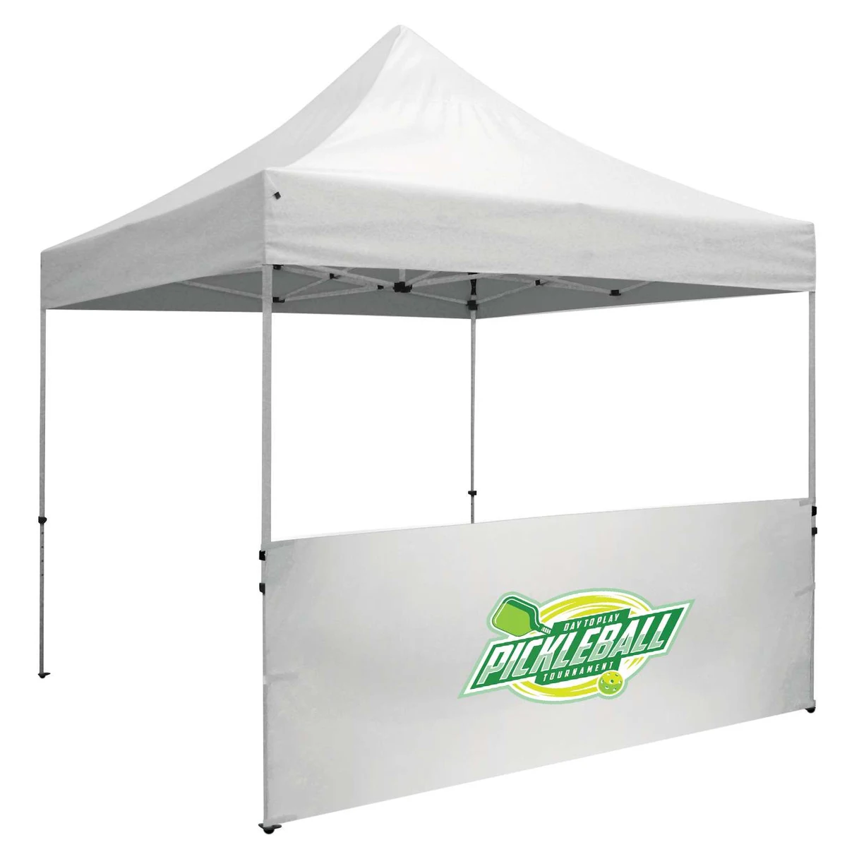 10' Standard Tent Half Wall Kit (Full-Color Imprint) 1