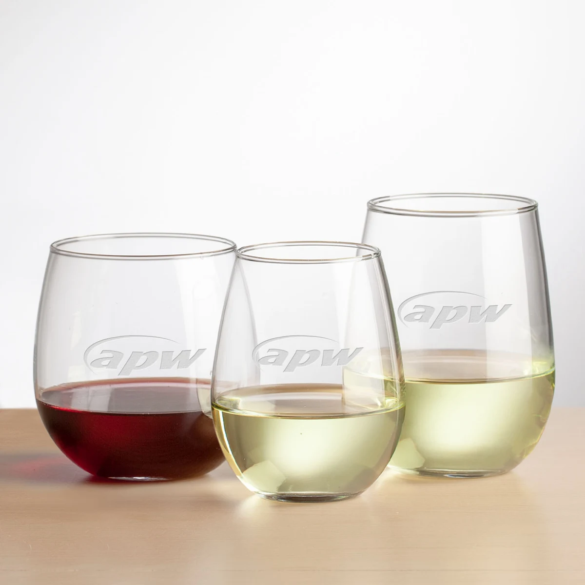 Ossington Stemless Wine - 12oz/16.75oz/17oz - Deep Etch 1