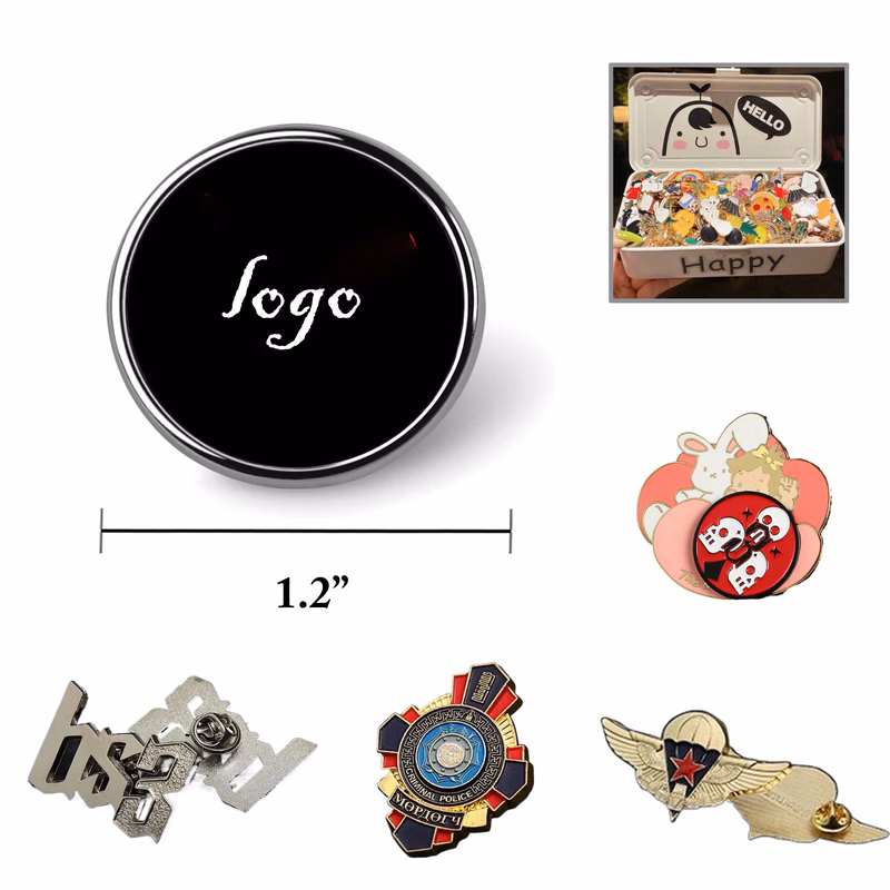 MOQ25 Custom Metal Badges Pins and Medals Crafted in USA