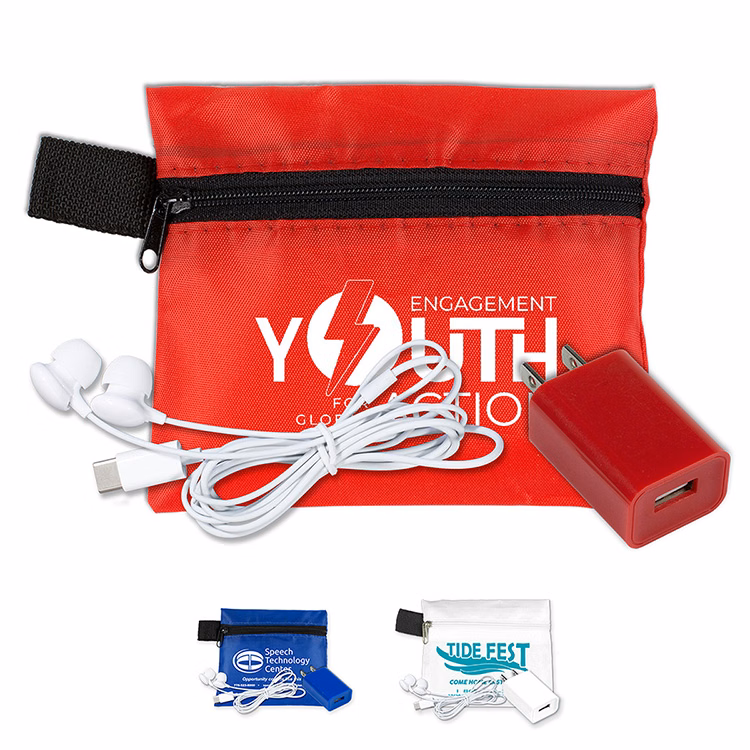 "Verona" Tech Travel Accessory Kit
