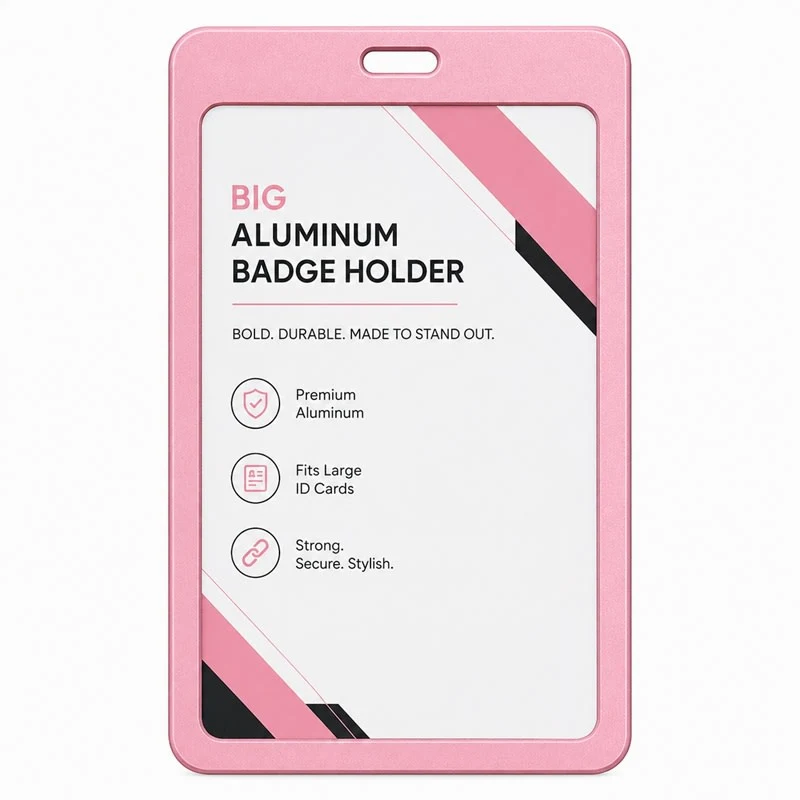 Big Aluminum Badge Holder 1