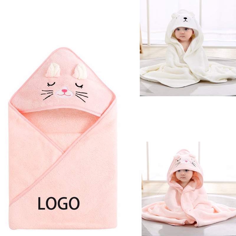 Children's Coral Velvet Bath Towel
