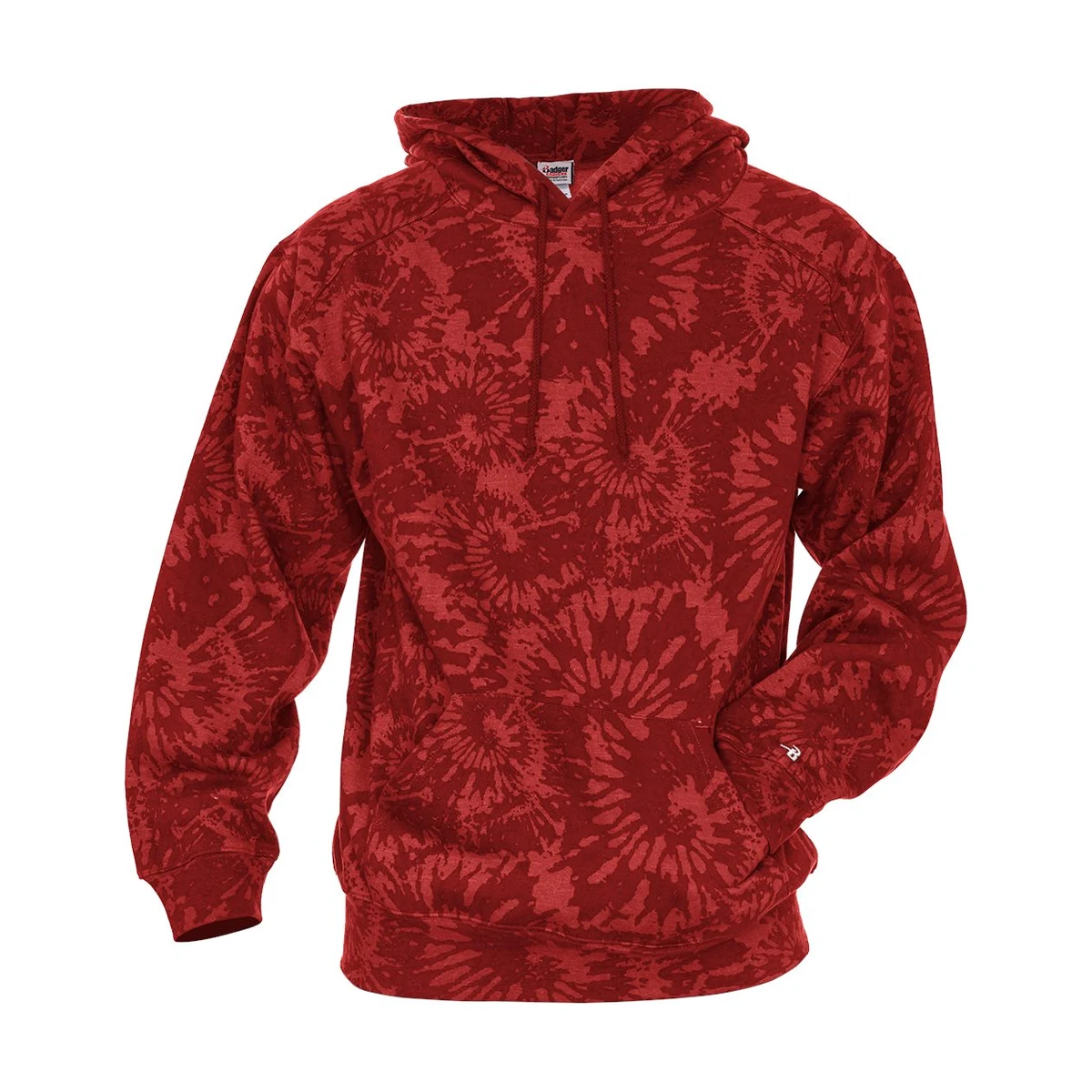 Unisex Tie-Dyed Triblend Hooded Sweatshirt - 1275 1
