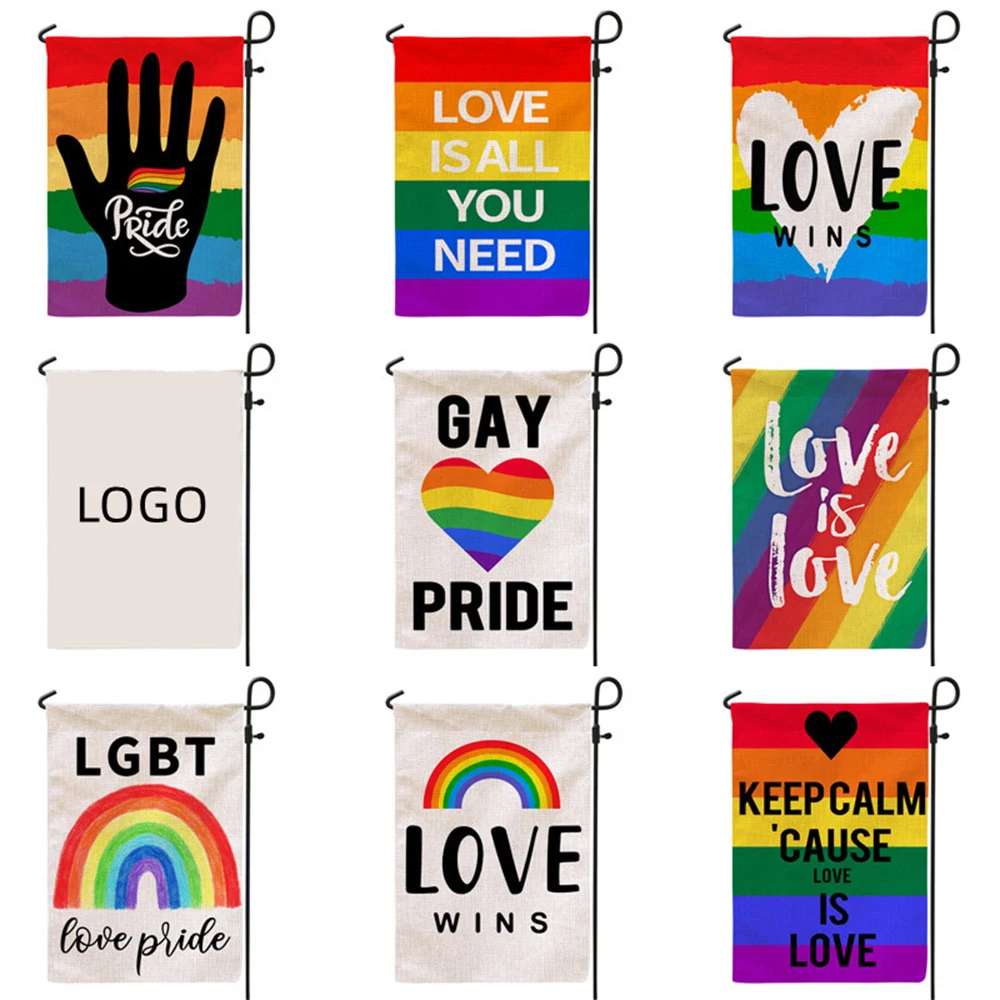12" x 16" Pride Rainbow Flag 1