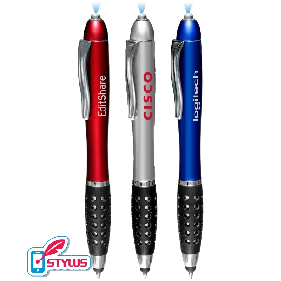 "Brilliant" 3-in1 LED Flashlight Stylus Pen 1