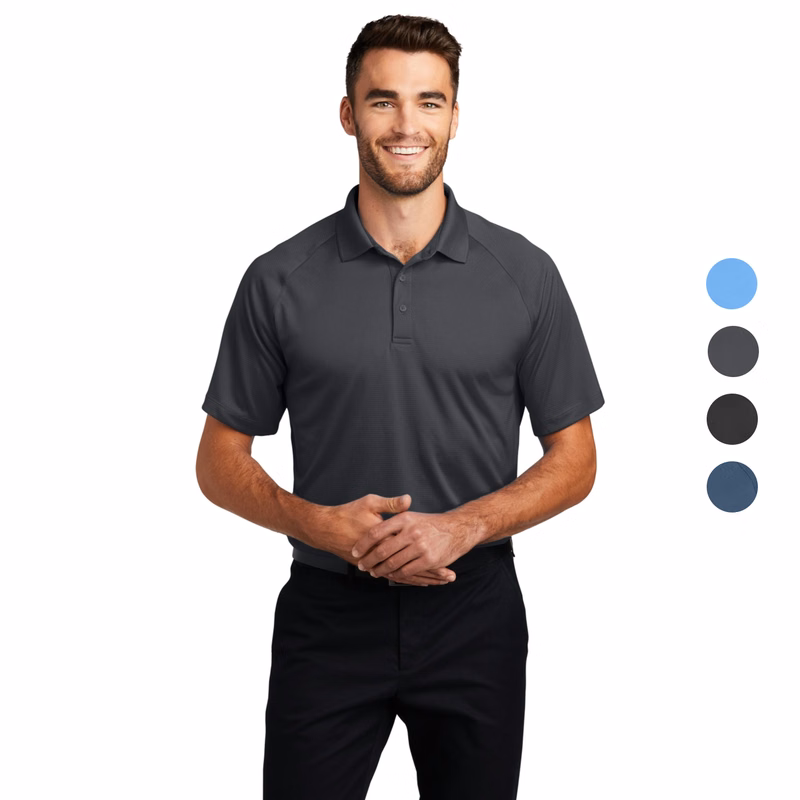 Port Authority Crossover Raglan Polo w/ Screen Print 5 oz.