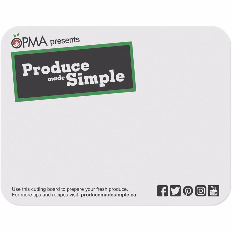 Flexible Cutting Board on FDA approved .045 clear plastic (11.5" x 14.75") Sub-Surface Full Colour