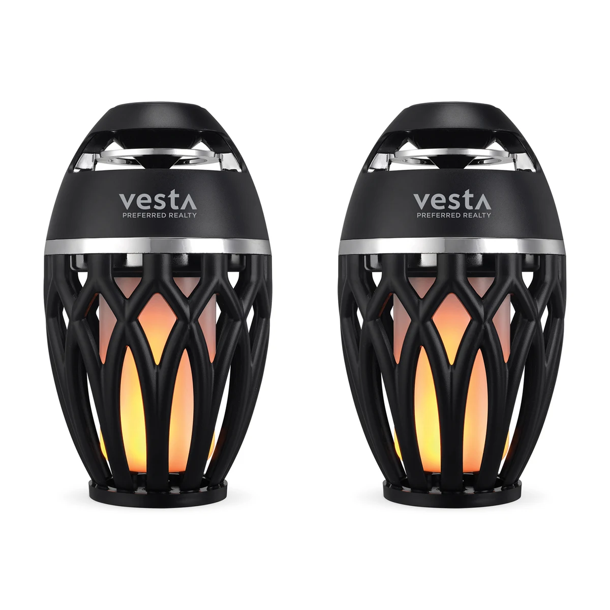 iLive™ Tiki & Bluetooth Speakers with LED Flame 1