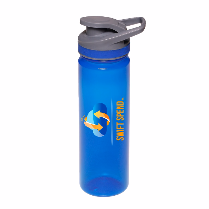 22 oz. Ebro Plastic Sports Water Bottle (Full Color Imprint)
