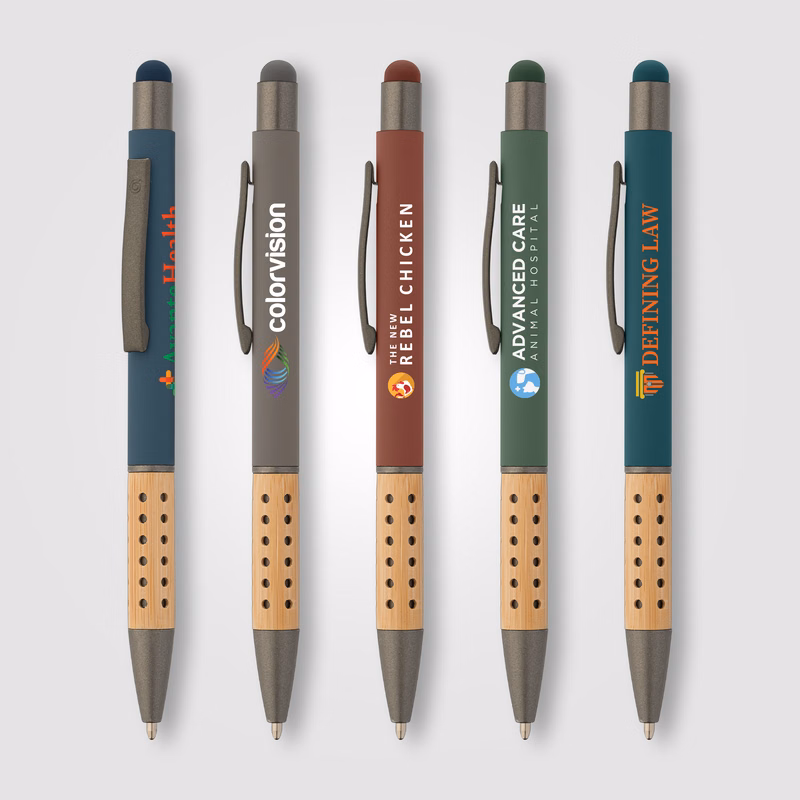 Bowie Bamboo Grip Stylus Pen