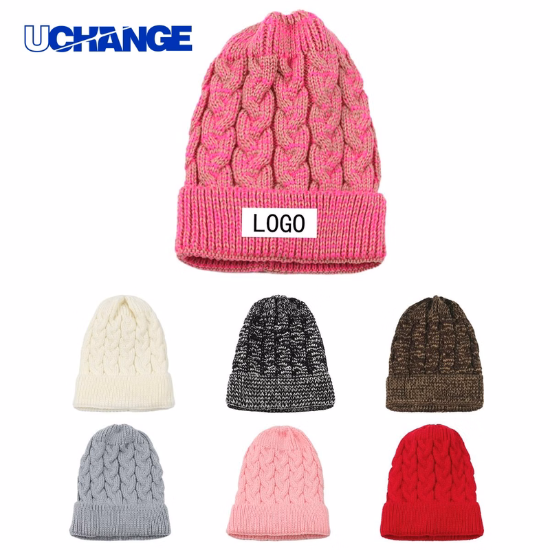 Twist Knitted Colorful Hat Beanie for Men and Women