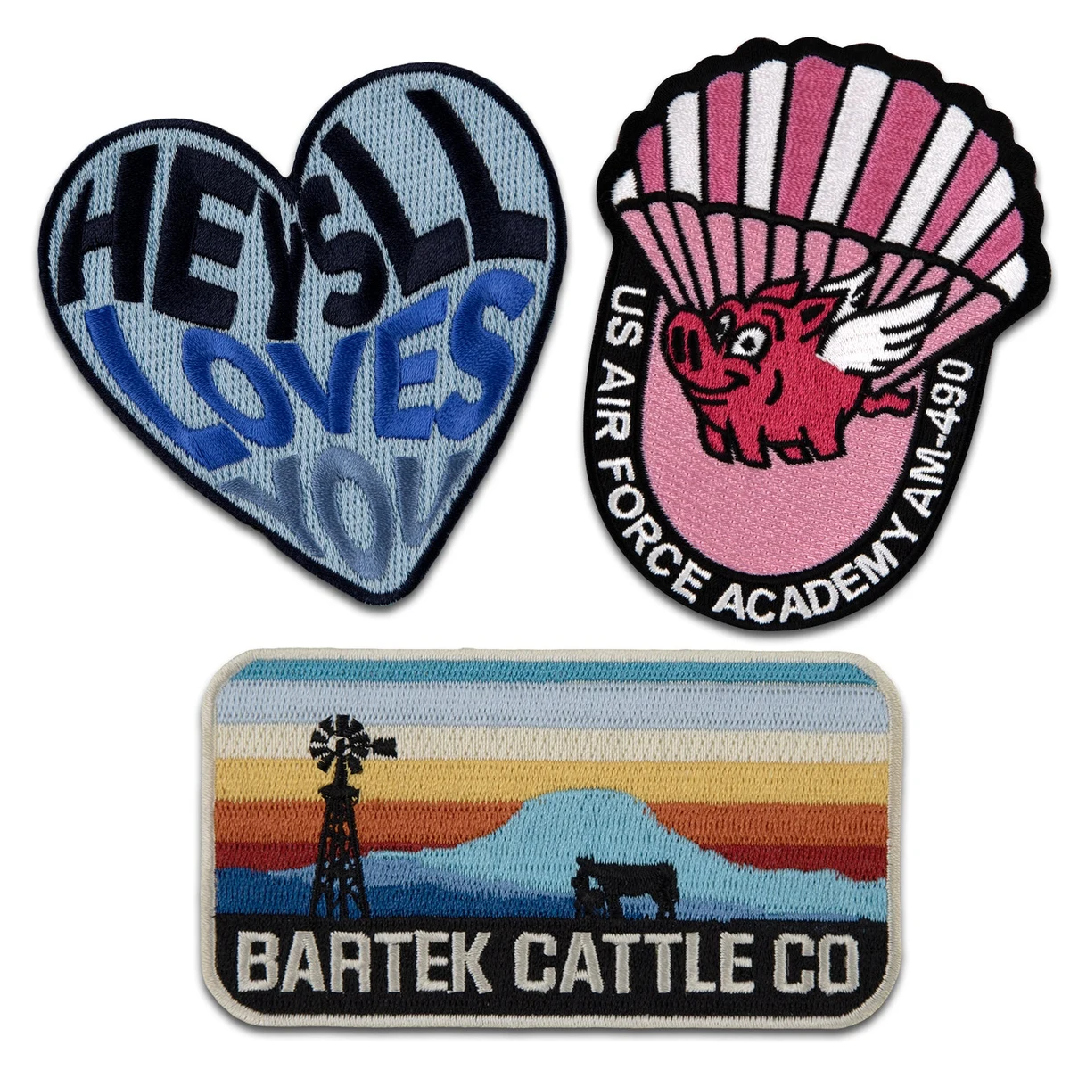 4" Embroidered Patch (100%) 1
