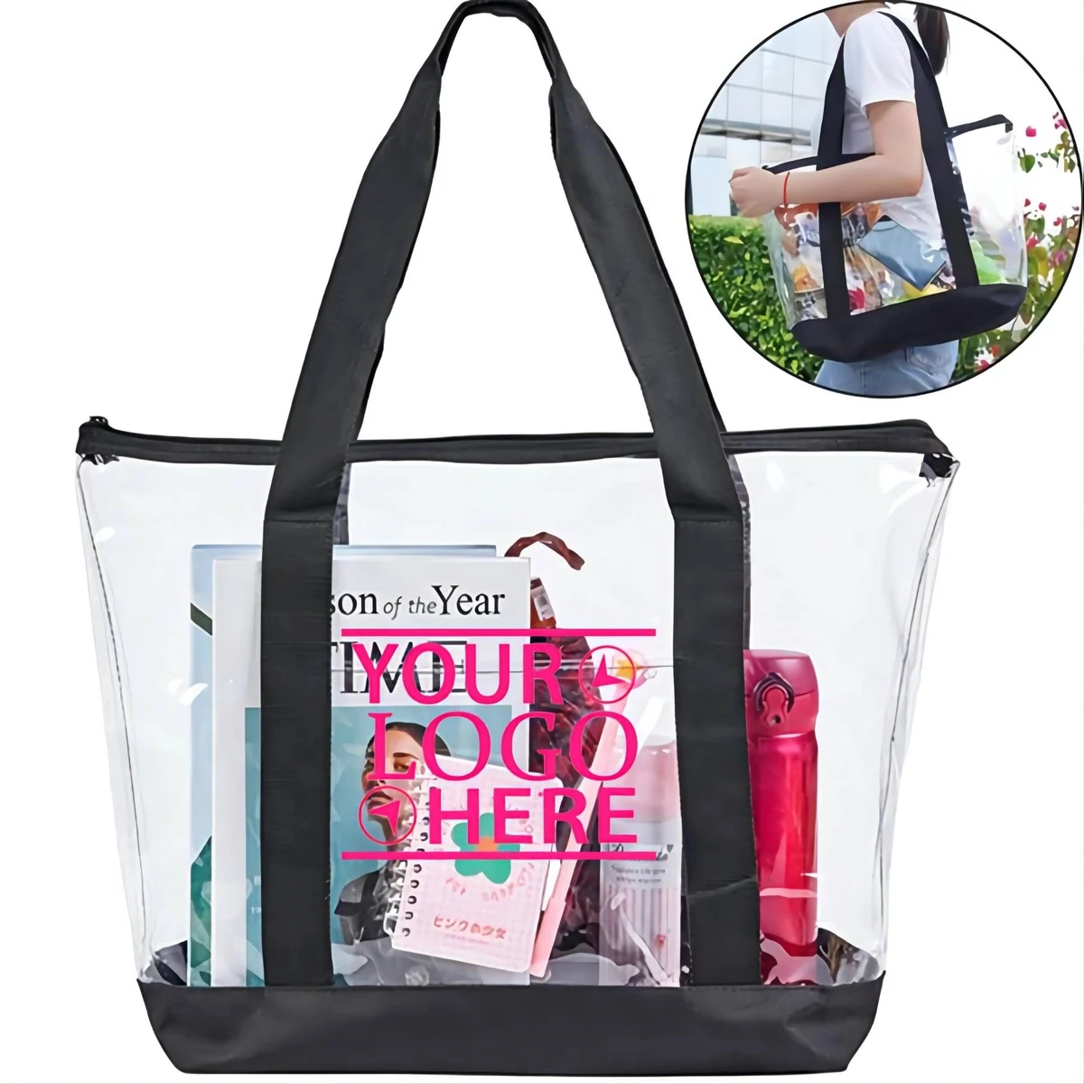 Large Clear Tote Bag 1