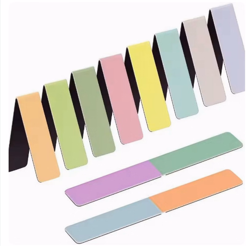 Compact magnetic bookmark clips
