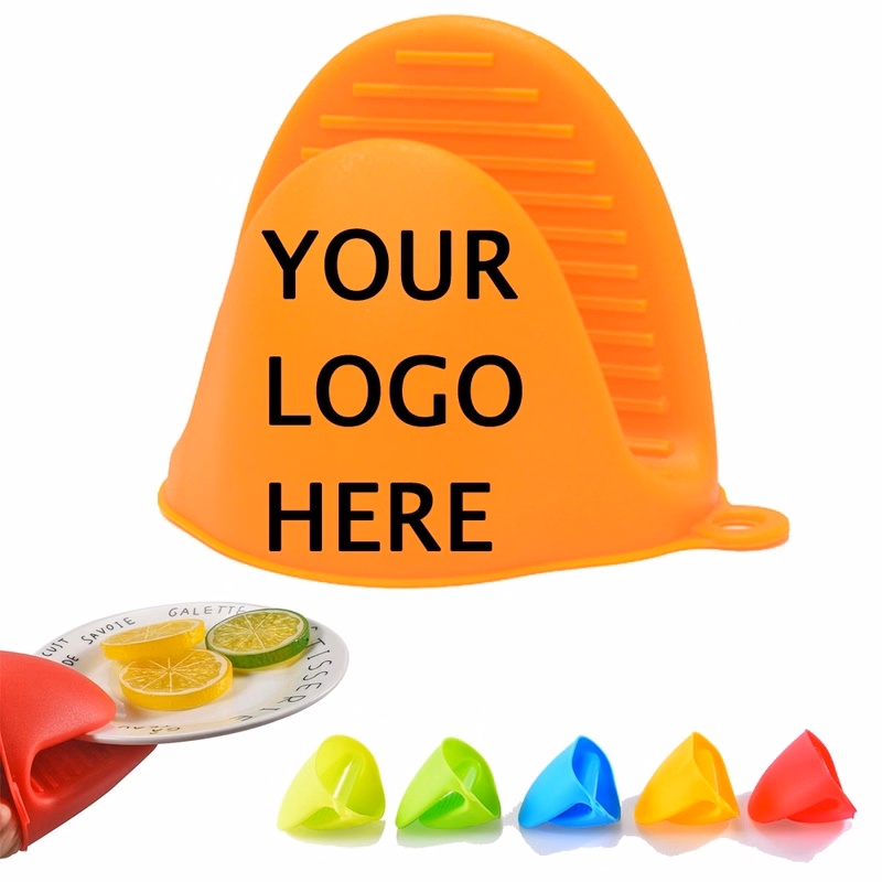 Custom Gift Silicone Cooking Pinch Grips & Mini Oven Mitts