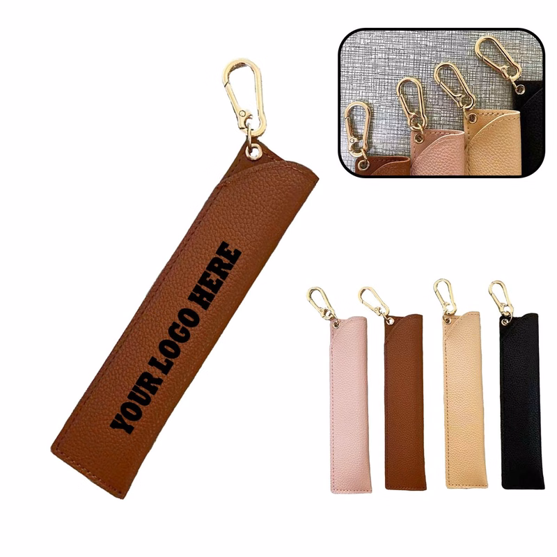 Lychee Leather Pen Pouch