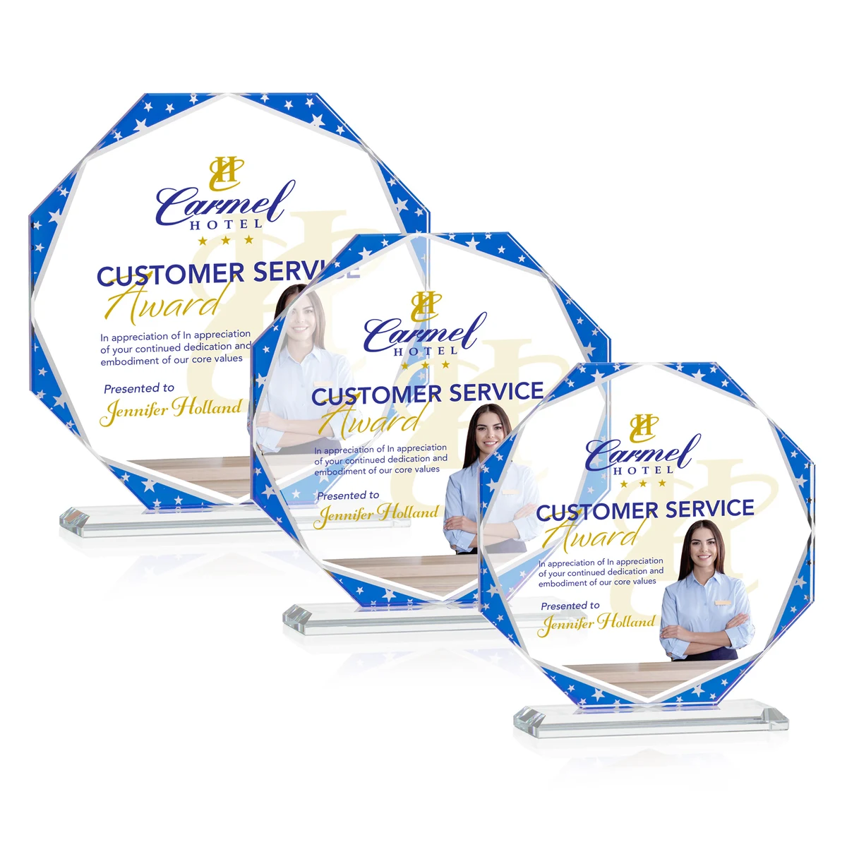 Mystique Octagon VividPrint™ Award 1