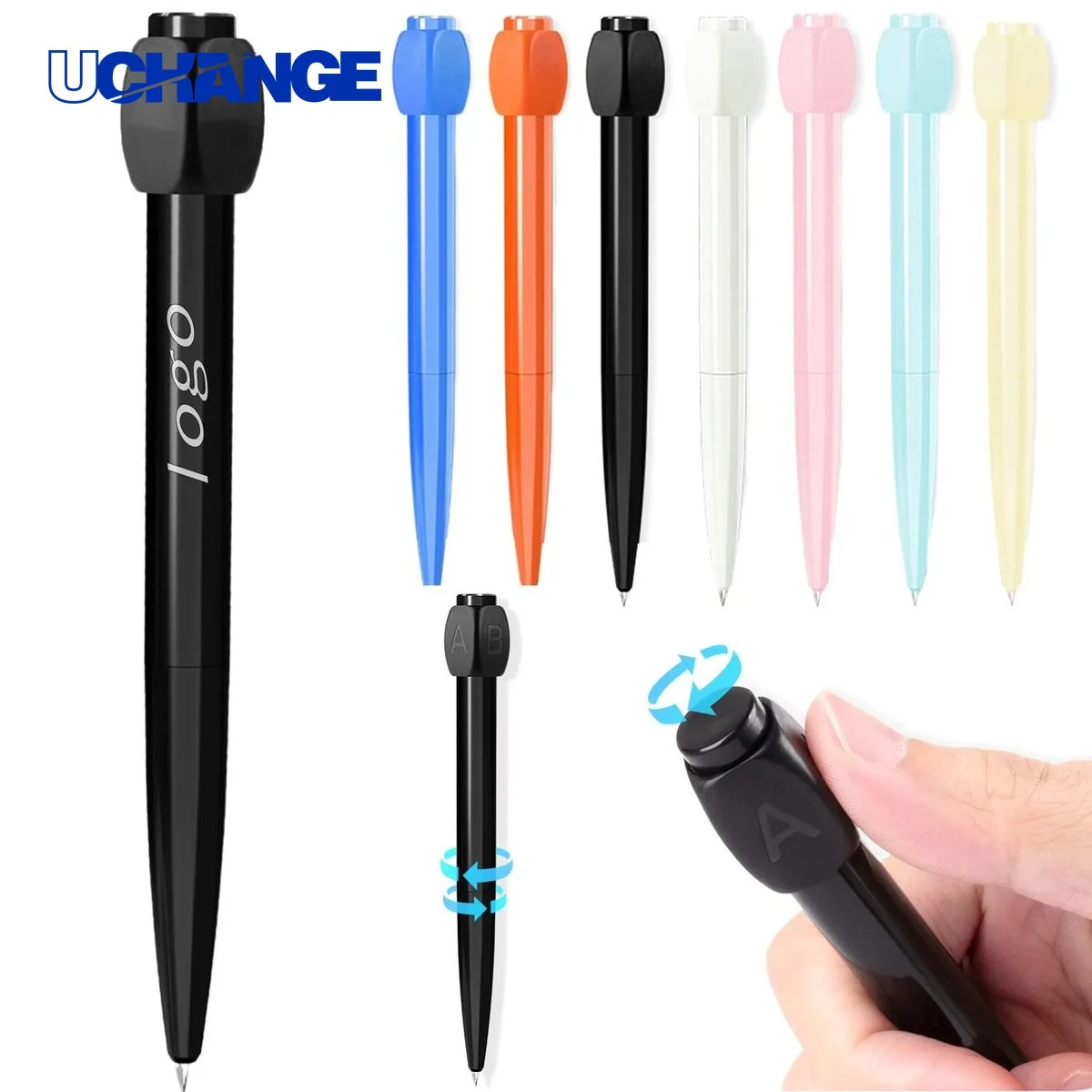 Rotary Neutral Pressure Relief Pen for Stress-Reducing Writing 1
