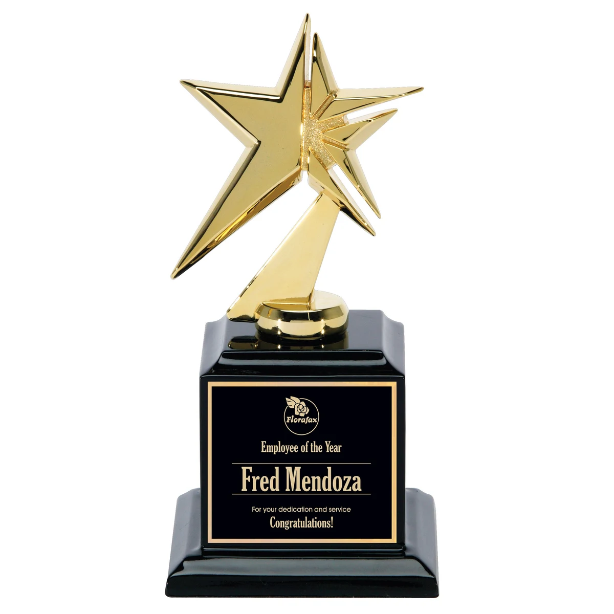 Gold Metal Star On Base 1