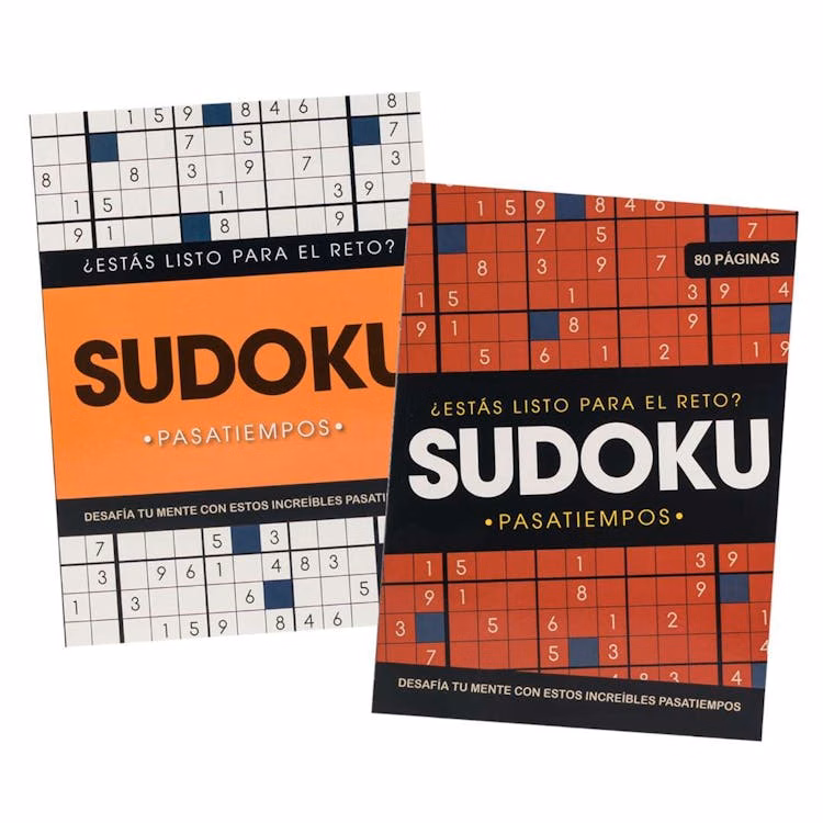 Spanish Sudoku Puzzle Books - 80 Pages Two Titles