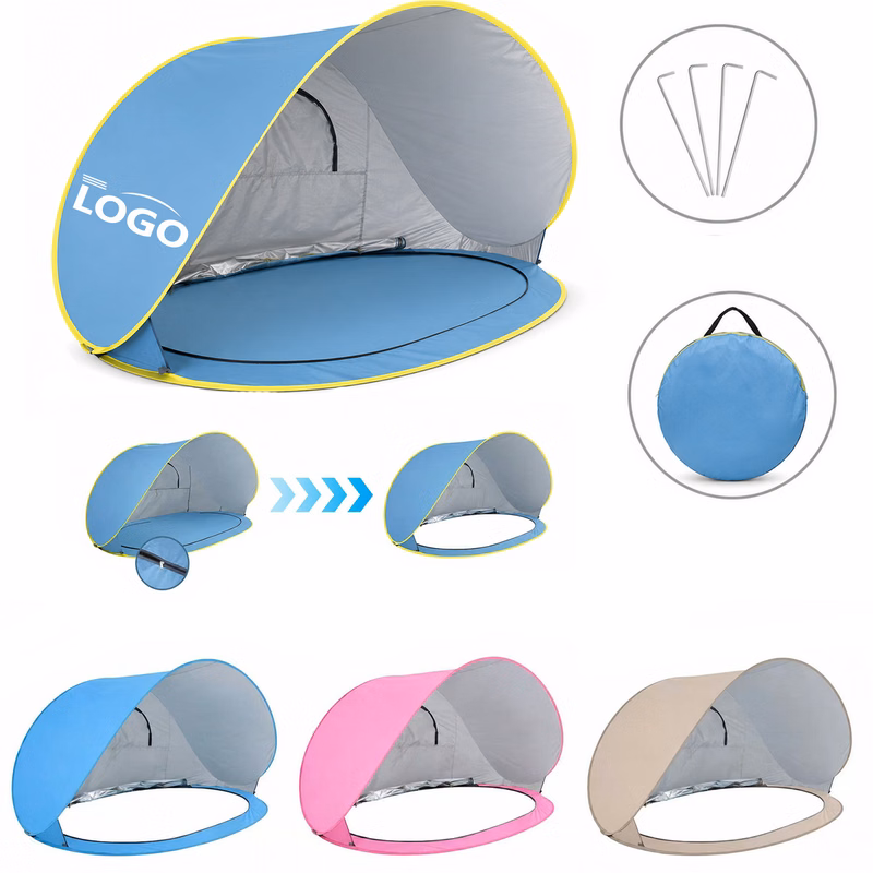 MOA10 Quick Open Beach Canopy Shelter With Mesh Window