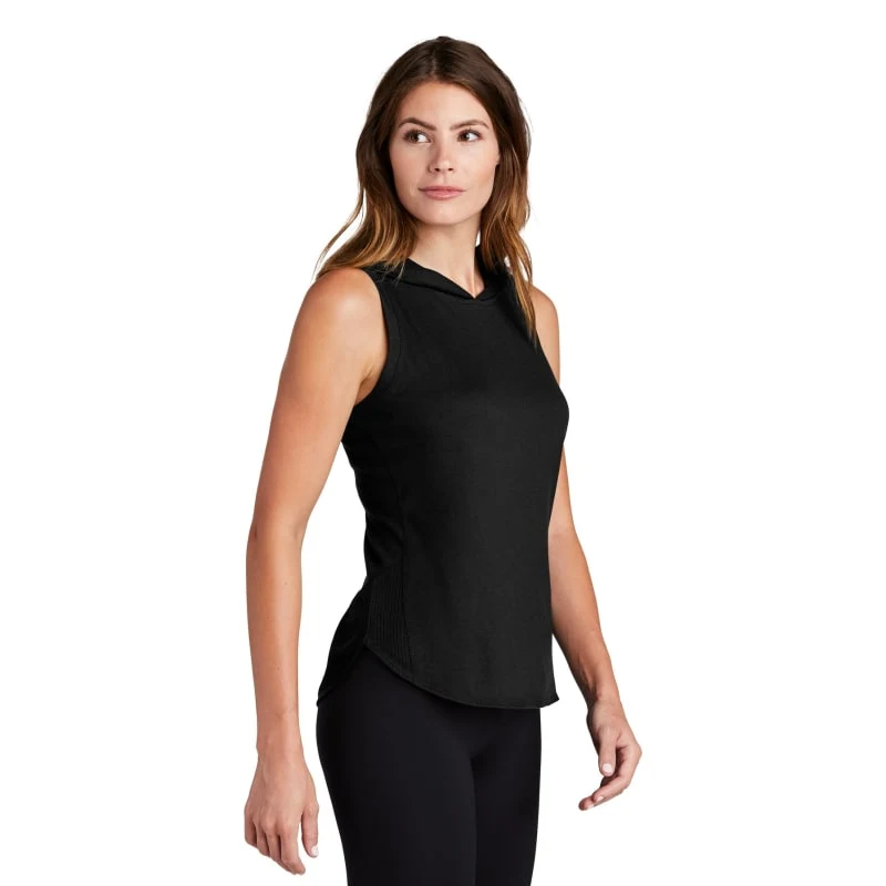 Sport-Tek Women's PosiCharge Tri-Blend Wicking Draft Hoodie Tank. 1