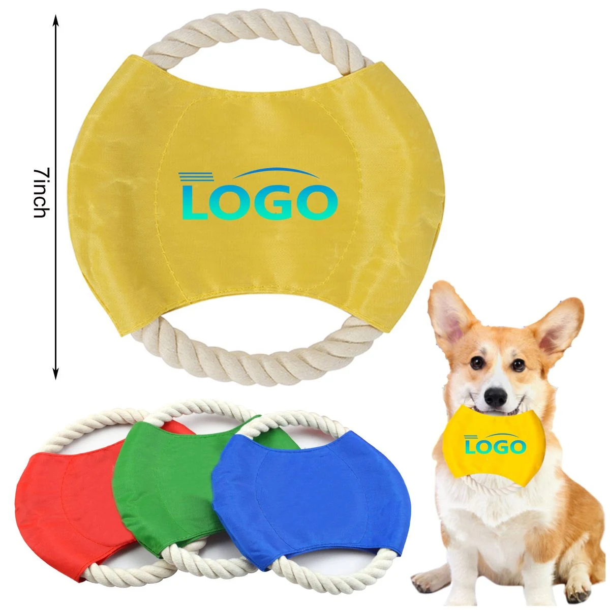 Flying Rope Disc Dog Toy 1