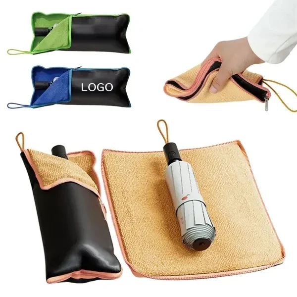 Multi-Purpose Umbrella Holder with Water-Absorbent Bag 1
