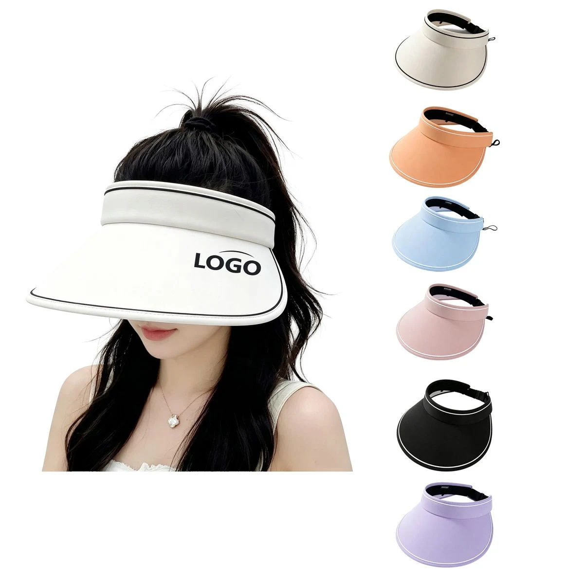 Foldable Wide Brim Visor Sun Hat 1