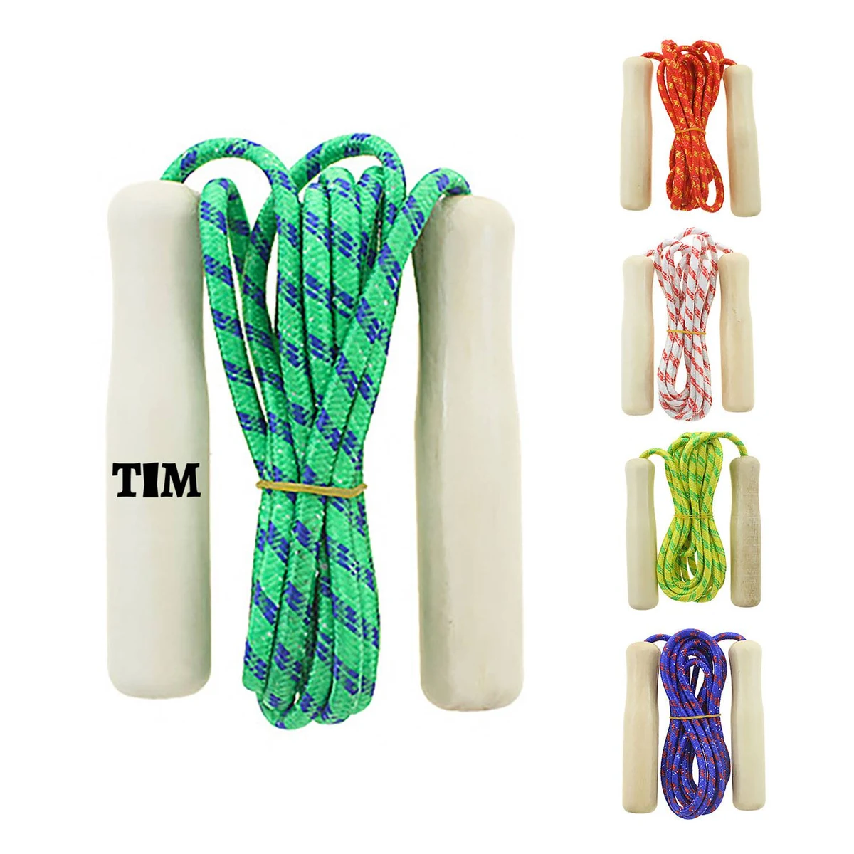 Wood Handle Exercise Fitness Jump Rope 1